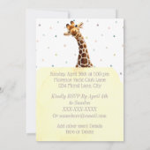 かわいいキラフェサファリアニマルワイルドサード誕生日 招待状 (裏面)