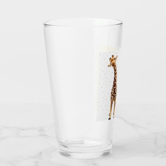 かわいいキラフェサファリワイルドイエロー1歳の誕生日パーティー タンブラーグラス (右)