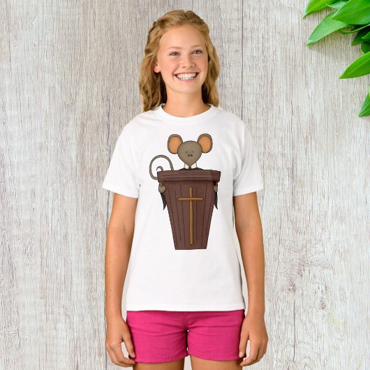 かわいいキリスト教のネズミのキャラクター Tシャツ