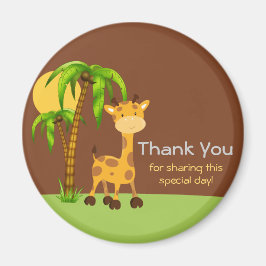 かわいいキリンありがとう磁石 マグネット