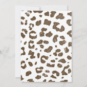 かわいいキリンがテーマの誕生日パーティーへの招待状です 招待状 (裏面)