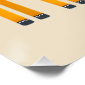 かわいいキリンとゾウのサファリの友達 ポスター (コーナー)