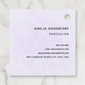 かわいいキリンとフローラクラウンビジネス フェイバータグ (裏面)