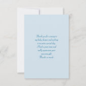 かわいいキリンとフローラリースパーティーありがとう 招待状 (裏面)