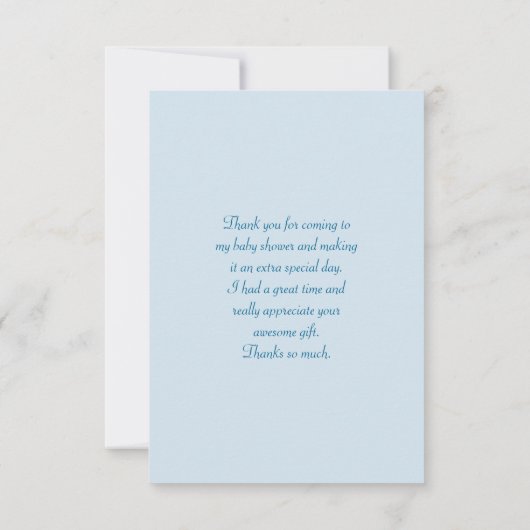 かわいいキリンとフローラリースパーティーありがとう 招待状 (裏面)