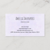 かわいいキリンとフローラ王冠 名刺 (裏面)