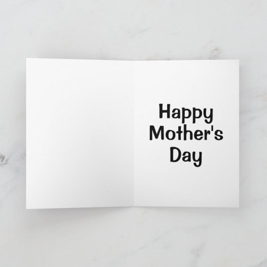 かわいいキリンのお母さんのデイカード カード (内部)