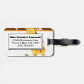 かわいいキリンのカスタマイズ可能なラゲッジタグ ラゲッジタグ (裏面横)