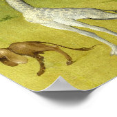 かわいいキリンのガーデンアースリーデリツバイボッシュ ポスター (角)