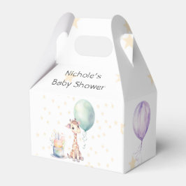 かわいいキリンのケーキバルーン1st.誕生日パーティー フェイバーボックス