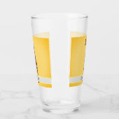 かわいいキリンのサファリ動物ジャングルの名前イエローキッズ タンブラーグラス (左)