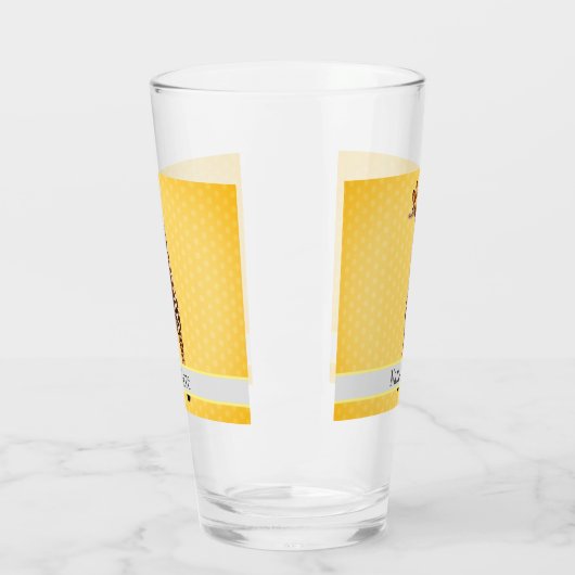 かわいいキリンのサファリ動物ジャングルの名前イエローキッズ タンブラーグラス (左)