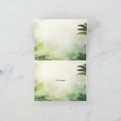 かわいいキリンのジャングル赤ちゃんシャワーパーティー美しい サンキューカード (内部)