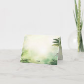 かわいいキリンのジャングル赤ちゃんシャワーパーティー美しい サンキューカード (裏面)