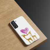 かわいいキリンのファン iPhoneケース