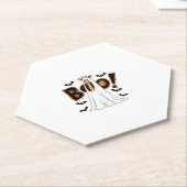 かわいいキリンのブーブハロウィーンのコスチューム動物園の恋人_3 ペーパーコースター (アングル)