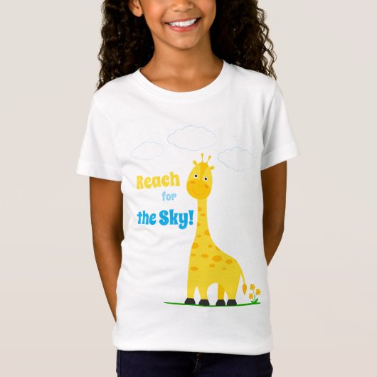かわいいキリンの子供用Tシャツ Tシャツ (正面)