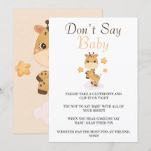 かわいいキリンの星はベビーカードを言わない