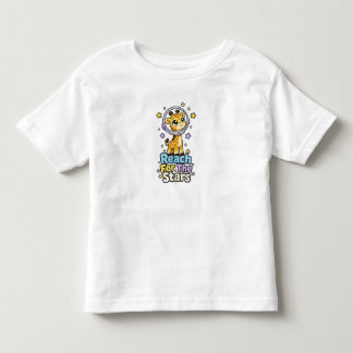 かわいいキリンの星への夢 キッズTシャツ トドラーTシャツ