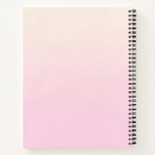 かわいいキリンの水の色ママ&ベビーゲストブック ノートブック (裏面)