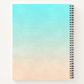 かわいいキリンの水の色ママ&ベビーゲストブック ノートブック (裏面)