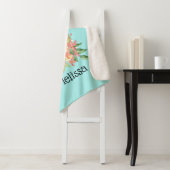 かわいいキリンの水の色ママ&ベビー シェルパブランケット (インサイチュ)