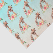 かわいいキリンの水の色ママ&ベビー 薄葉紙 (詳細)