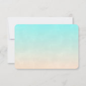 かわいいキリンの水彩母と赤ちゃんシャワー セーブザデート (裏面)