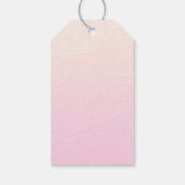 かわいいキリンの水色ママ&ベビーありがとう ギフトタグ (裏面)