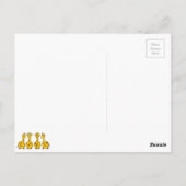 かわいいキリンの漫画 ポストカード (裏面)