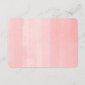 かわいいキリンの熱帯ピンクの緑の本ベビー エンクロージャーカード (裏面)