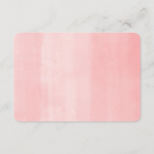 かわいいキリンの熱帯ピンクの緑の本ベビー エンクロージャーカード (裏面)