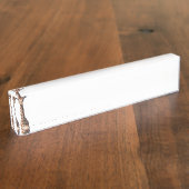 かわいいキリンの顔 デスクネームプレート (側面)