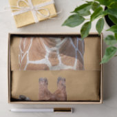 かわいいキリンの顔 薄葉紙 (ギフト)