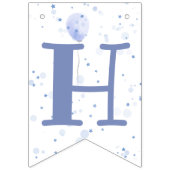 かわいいキリンカラフルバルーンボーイ誕生日バンタン バンティングフラッグ (第2の旗)