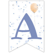 かわいいキリンカラフルバルーンボーイ誕生日バンタン バンティングフラッグ (第3の旗)