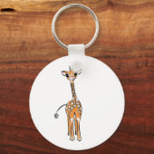 かわいいキリンスケッチ キーホルダー (正面)
