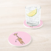 かわいいキリンスケッチ、サファリ動物 コースター (側面)