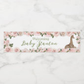 かわいいキリンバラベビーシャワー水瓶ラベル ペットボトルラベル (シングルラベル)