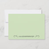 かわいいキリンベビーシャワーサンキューカード サンキューカード (裏面)