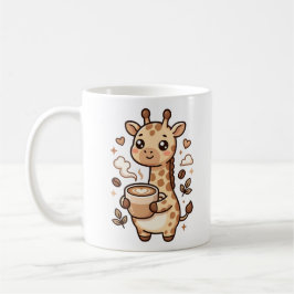 かわいいキリンラテハートマグ - かわいいコーヒー好き コーヒーマグカップ