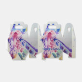 かわいいキリン動物園の動物のお誕生日ケーキお願いボックス フェイバーボックス (折り畳みなし)