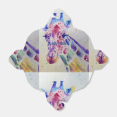 かわいいキリン動物園の動物のお誕生日ケーキお願いボックス フェイバーボックス (折り畳みなし)