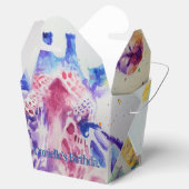 かわいいキリン動物園の動物のお誕生日ケーキお願いボックス フェイバーボックス (オープン)