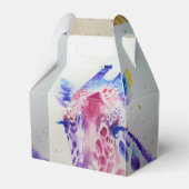 かわいいキリン動物園の動物のお誕生日ケーキお願いボックス フェイバーボックス (裏面サイド)