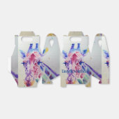 かわいいキリン動物園の動物のお誕生日ケーキお願いボックス フェイバーボックス (折り畳みなし)