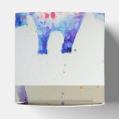 かわいいキリン動物園の動物のお誕生日ケーキお願いボックス フェイバーボックス (上部)