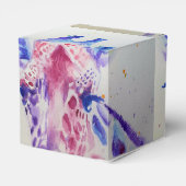 かわいいキリン動物園の動物のお誕生日ケーキお願いボックス フェイバーボックス (裏面サイド)