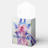 かわいいキリン動物園の動物のお誕生日ケーキお願いボックス フェイバーボックス (オープン)