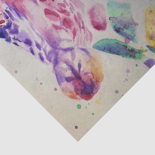 かわいいキリン動物園の動物のパターン水色 薄葉紙 (詳細)